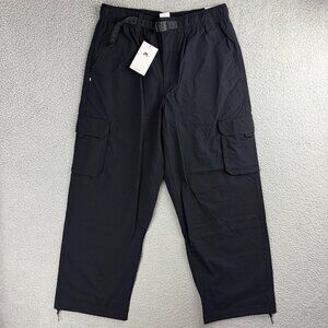 Nike SB Pants Mens Small S Black Kearny Cargo Skate Utility Loose Belt Ankle Tie